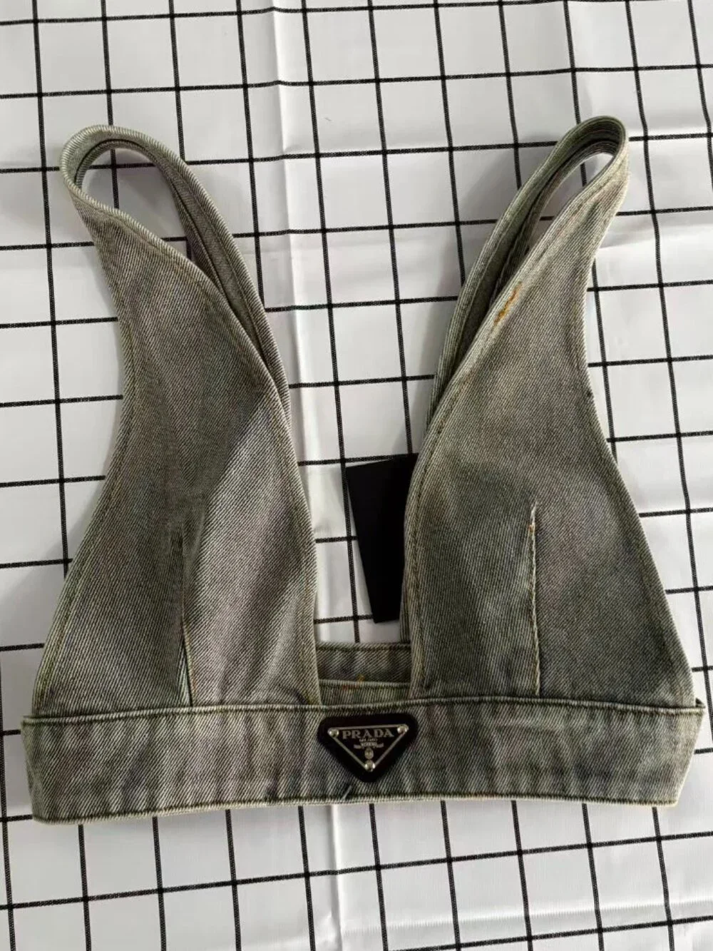 NWT Prada denim bralette crop top - stylish and versatile❤❤ - Picture 3 of 7